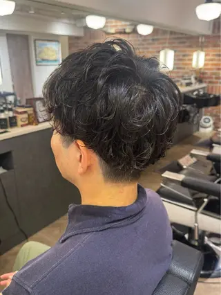 ショート パーマ メンズ 美容室moon所属・韓国スタイル🇰🇷 Annaのヘアスタイル