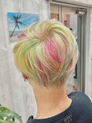ミディアム カラー メンズ ナギサ 🐶のヘアスタイル