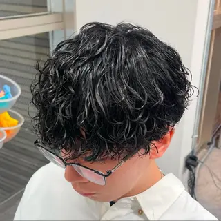 パーマ メンズ ニュアンス/フェザー /ウルフ/伶馬のヘアスタイル