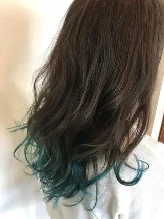 ロング カラー ヘアアレンジ 日比 貴大/ minim hairのヘアスタイル