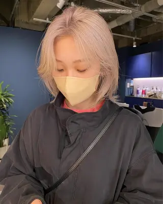 ショート ハイトーン/メンズ/ ボブ RINのヘアスタイル