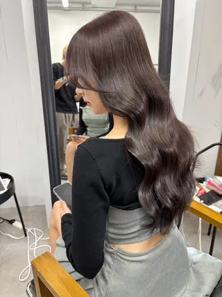 ロング カラー darts所属・マツダ レンのヘアスタイル
