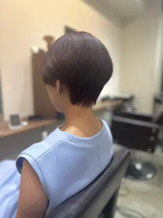 ショート カラー パーマ 似合わせカット✨ 透明感カラー✨kyoのヘアスタイル