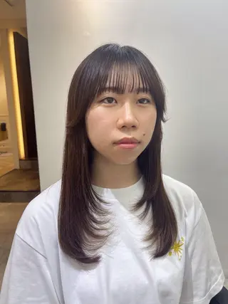 ロング TENSHO ハイトーンレイヤーのヘアスタイル