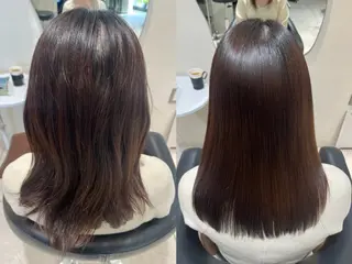 セミロング 🫧美髪縮毛矯正🫧 横山 遥のヘアスタイル