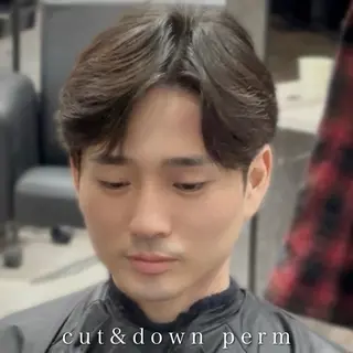 メンズ 新宿/韓国メンズ RIKUパーマのヘアスタイル