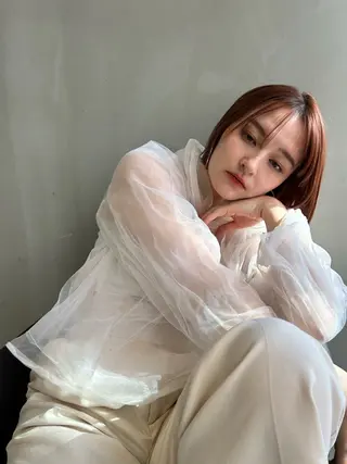 ショート カラー ショート/ボブ専門 宮脇美奈/南船場のヘアスタイル