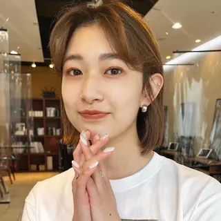 ショート カラー 🌱小顔ヘア/ボブ ミディアム/双葉🌱のヘアスタイル
