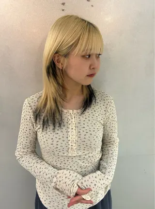 ミディアム カラー レイヤーカット/ルー ツカラー/EMIRIのヘアスタイル