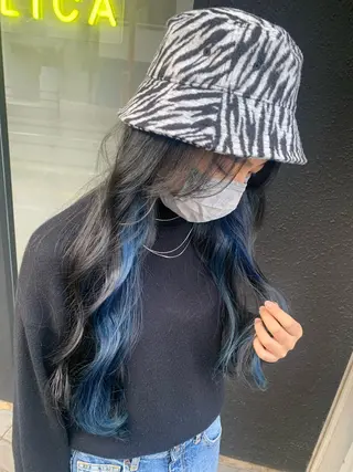 ロング カラー ヨシナガマユ🦕 髪質改善艶カラーのヘアスタイル