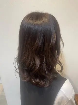 ミディアム カラー 髪質改善/レイヤー /ボブ/中村莞太朗のヘアスタイル