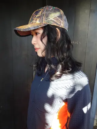 ミディアム カラー 太田 妃香/岡崎美容室のヘアスタイル