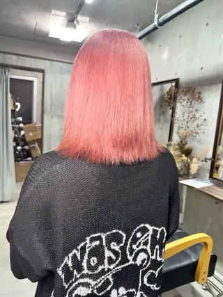 ミディアム カラー 名古屋のピンク好き かずくん🦩のヘアスタイル