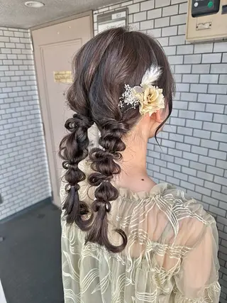 ロング ヘアアレンジ 🎀プロのご提案🎀 韓国🇰🇷neneのヘアスタイル