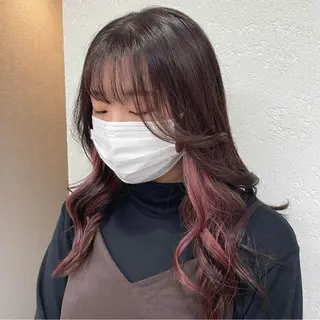 セミロング カラー 💗モテガーリー💗 rumi♡のヘアスタイル