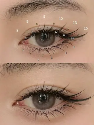 マツエク・マツパ ACIEL EYELASHのマツエク・マツパデザイン