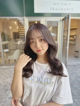 ロング カラー 顔周り似合わせ・巻け るレイヤー水谷航大のヘアスタイル