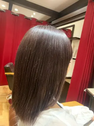 ミディアム カラー 【くせ毛さんのお悩み 解決🍀】栗橋のヘアスタイル