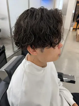 ショート カラー パーマ ヘアアレンジ メンズ 亀井隆汰/メンズ専門 パーマ特化美容師のヘアスタイル