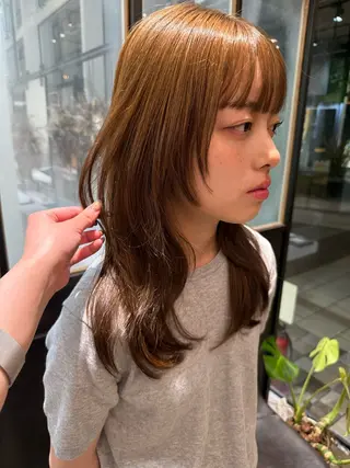 セミロング lolonois森ノ宮所属・齊藤 百伽のヘアスタイル