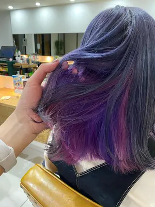 カラー ブリーチカラー よねだまことのヘアスタイル