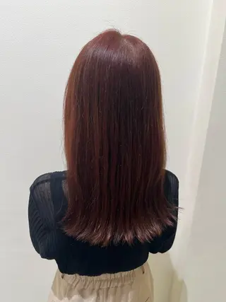 セミロング カラー 所 有紗のヘアスタイル