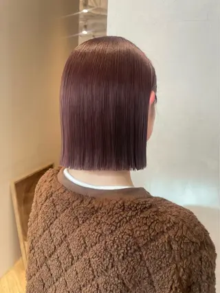 ショート カラー yuuka/ボブ/ダ ブルカラー/髪質改善のヘアスタイル