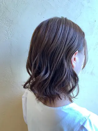 ミディアム カラー 清光 泰之のヘアスタイル