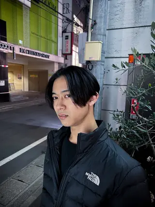 ミディアム メンズ 池田 海斗のヘアスタイル