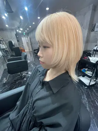 ショート カラー NINE＋/代表 ブリーチ特化型サロンのヘアスタイル