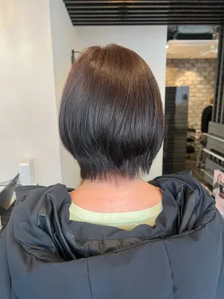 ショート カラー パーマ ヘアアレンジ gimmick 自由が丘所属・原中 亮汰のヘアスタイル