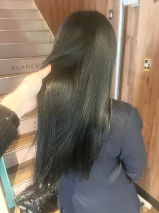 ロング カラー パーマ ヘアアレンジ キッズ 暗髪透明感カラー/ インナー/小島良太のヘアスタイル