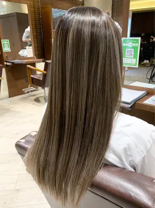 ロング カラー Lee上新庄店所属・上新庄Lee千馬 優のヘアスタイル