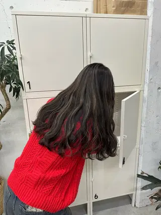 ロング カラー MUKU ひかるのヘアスタイル