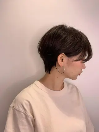 ショート カラー パーマ/ボブ/ レイヤー/豊浦翔太のヘアスタイル