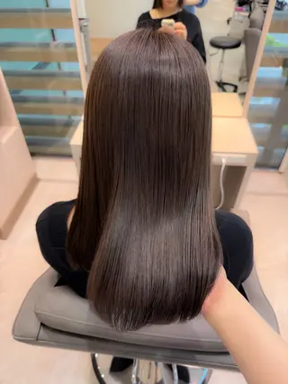 セミロング ハイライトカラー /YUIのヘアスタイル