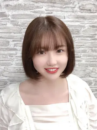 ミディアム カラー 韓国ヘア🤍髪質改善 🇰🇷AKANEのヘアスタイル