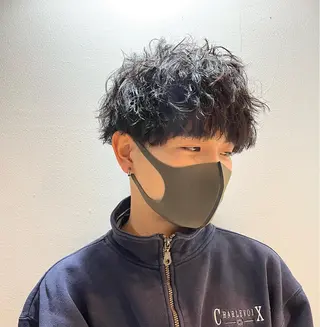 パーマ メンズ 猪原 海斗メンズパーマのヘアスタイル