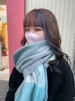 セミロング 似合わせ 垢抜け🌟 AKINOのヘアスタイル