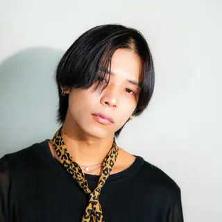 ミディアム カラー パーマ メンズ シースルーマッシュ/ メンズ/KYOHEIのヘアスタイル