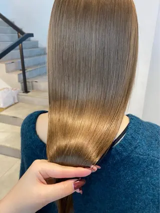ロング 暖色カラー/ ネイル momo🍀☆*:°のヘアスタイル