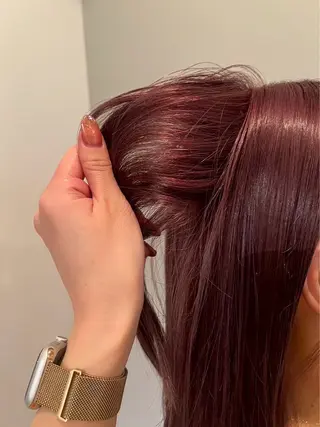 セミロング カラー 暖色･透明感カラー /唯菜 ﾕｲﾅのヘアスタイル