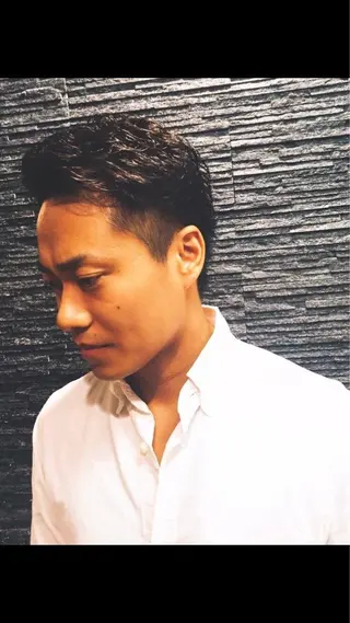 ショート メンズ 岡本 耕太郎のヘアスタイル