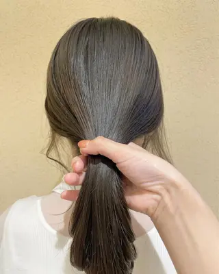 セミロング カラー シャドールーツ美容師 篠原康太のヘアスタイル