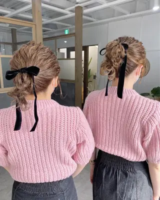 ミディアム カラー ヘアアレンジ ume所属・ひなの .のその他イメージ