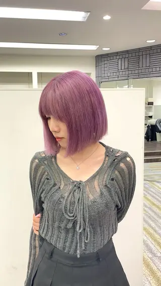 ミディアム カラー 鈴木 ねねのヘアスタイル