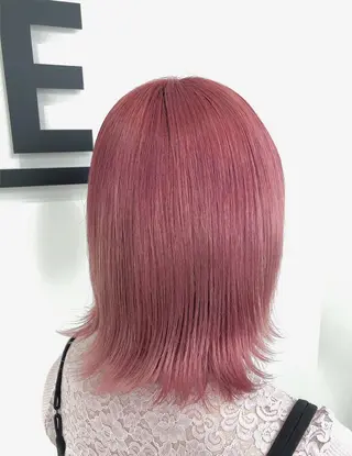 ミディアム カラー 渋谷/ハッシュ レイヤーカット/会田のヘアスタイル