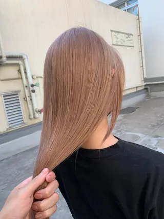 ミディアム カラー 韓国風/顔周りカット /髪質改善RYOTAのヘアスタイル