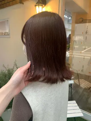 ミディアム カラー 田中 優衣のヘアスタイル