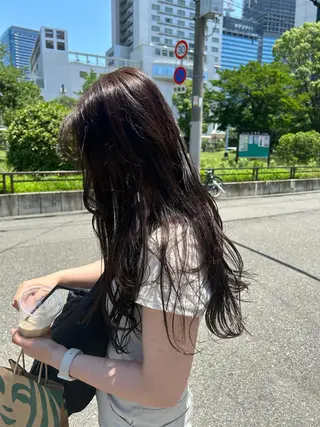 ロング カラー メイ🩰 wカラーのヘアスタイル